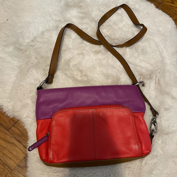 Tignatello Leather crossbody purse - Picture 3 of 5